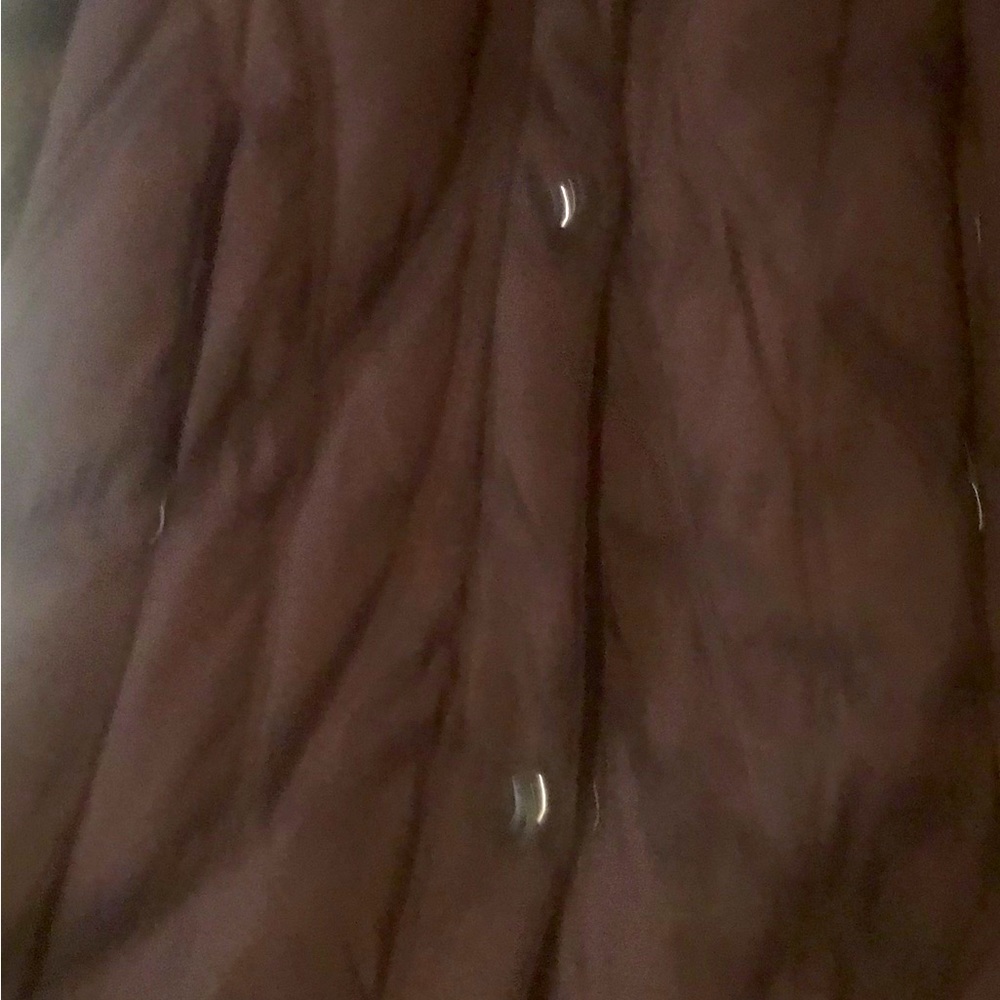 Novelty winter coat new with hood fur never wear